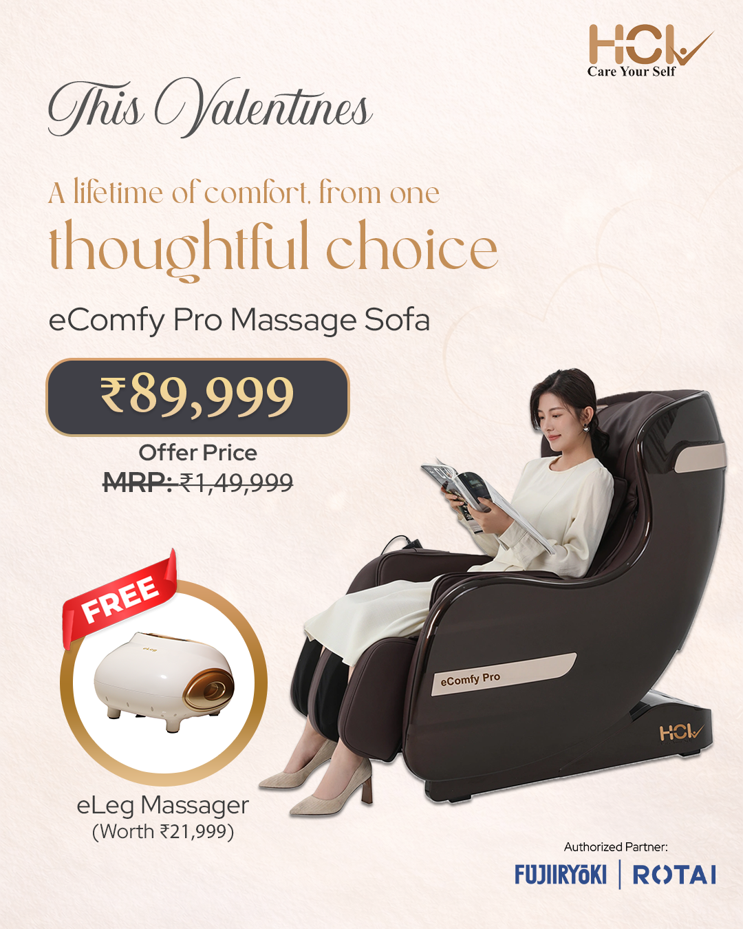 eComfy Pro massage sofa dea