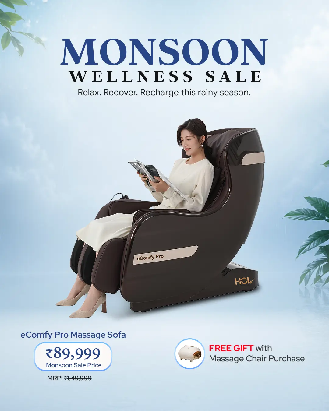 HCI eComfy Pro Massage Sofa